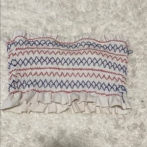 XHILARATION M strapless bikini top